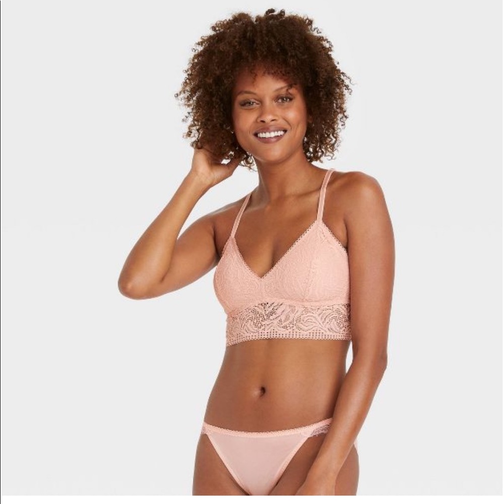 Light pink bralette size small